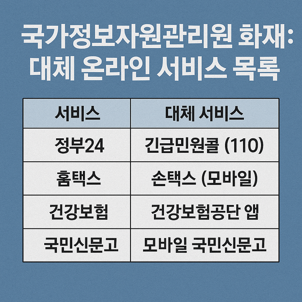 국가정보자원관리원 화재